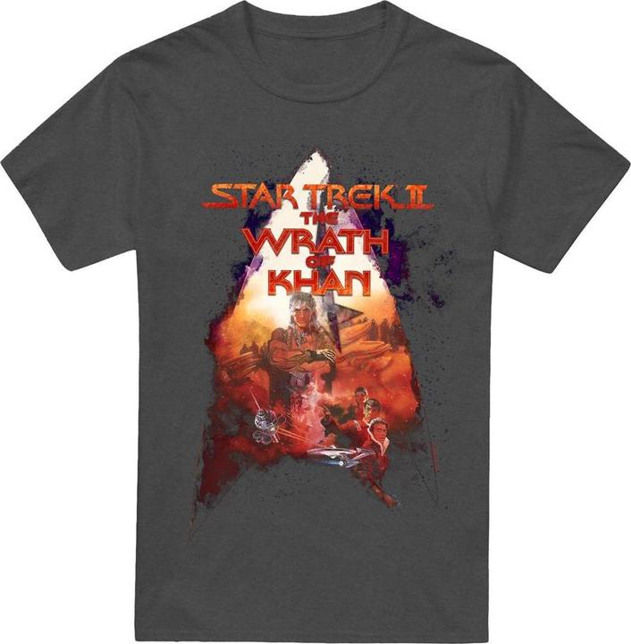 Actual product image Unisex Adult The Wrath of Khan Poster T-Shirt (M)