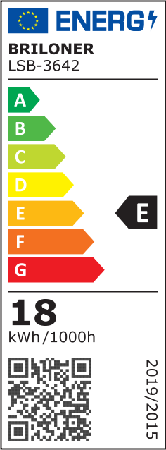 Energie-Label Briloner Bad-Deckenleuchte (2400 lm)