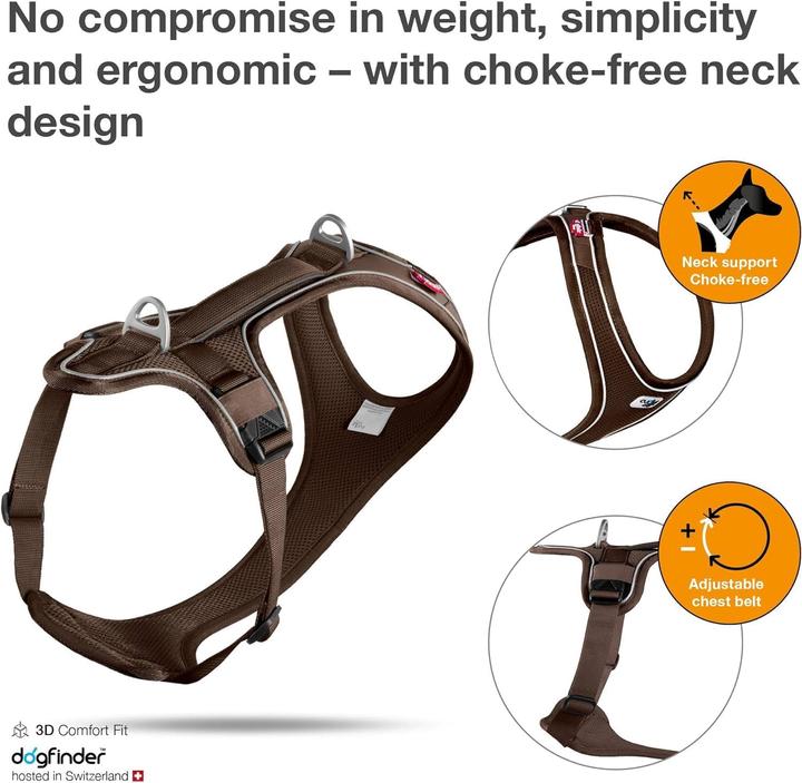 Productafbeelding Curli Belka Comfort Harnas brun XS (XS, Hond, Algemeen, Loop)