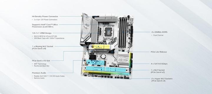 Produktbild AsRock B860 Steel Legend WiFi DDR5 Intel S retail (LGA 1851, Intel B860, ATX)