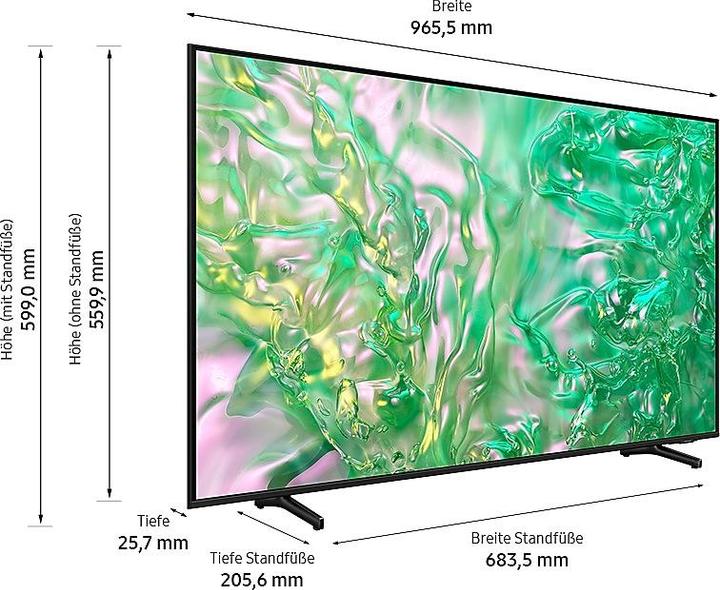 Produktbild Samsung GU43DU8079U (43", DU8079, LCD, 4K, 2024)