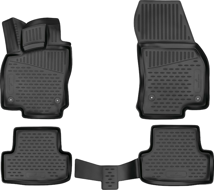 Actual product image Walser Rubber mats XTR for Skoda Karoq 2017-today (2 front mats + 2 rear mats)