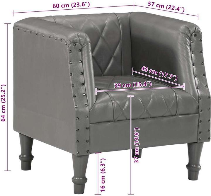 Actual product image vidaXL Sessel