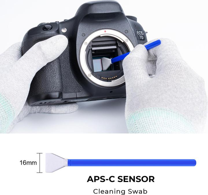 Produktbild K&F Concept 16mm DSLR or SLR Camera APS-C Sensor Cleaning Swab Kit