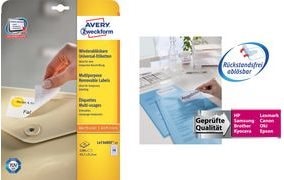 Produktbild Avery Universal-Etiketten, ablösbar