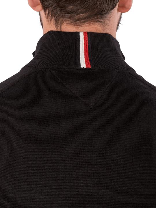 Immagine prodotto Tommy Hilfiger Pima CTN Cashmere Pullover Zip Mock Black (S)