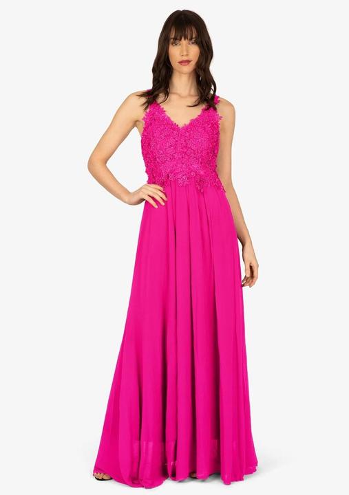 Produktbild Apart Fashion Abendkleid mit V-Ausschnitt, A-Linie, Spitze und Mesh, inklusive Cups (L)