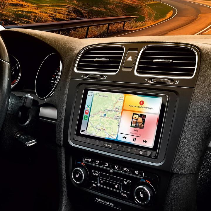 Produktbild Zenec Autoradio mit Touchscreen, drahtlosem Android Auto und Apple CarPlay, DAB+, Bluetooth, USB