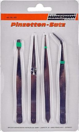 Produktbild Mannesmann Pinzetten-Set 4teilig Hackensp