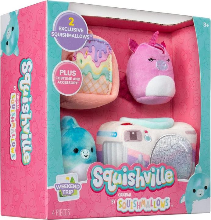 Actual product image Squishmallows Squishville - Acessory Set S7 - Weekend Trip