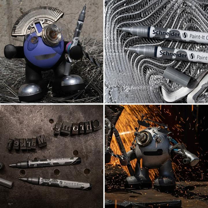 Produktbild Schneider 2 Paint Lackmarker chrom 0,8 - 2,0 mm (2x)