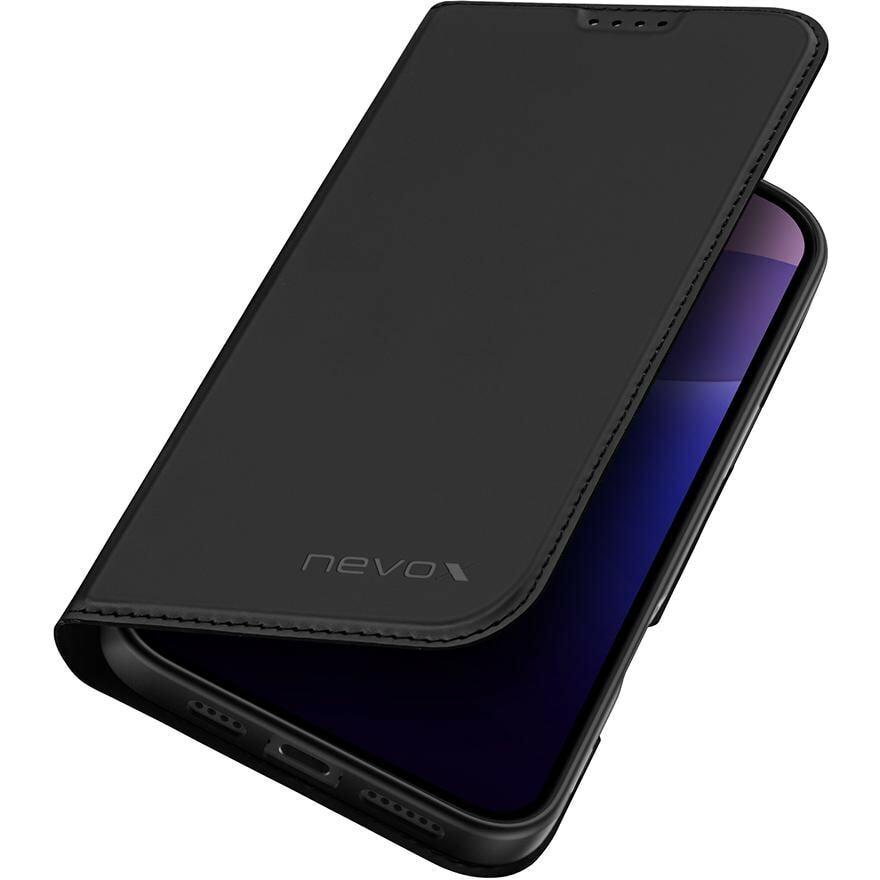 Thumbnail - Nevox Booktasche iPh 16 ProMax 6.9 (Apple iPhone 16 Pro Max), Smartphone Hülle, Schwarz