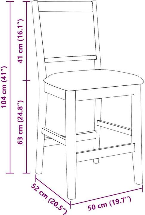 Produktbild vidaXL Barhocker