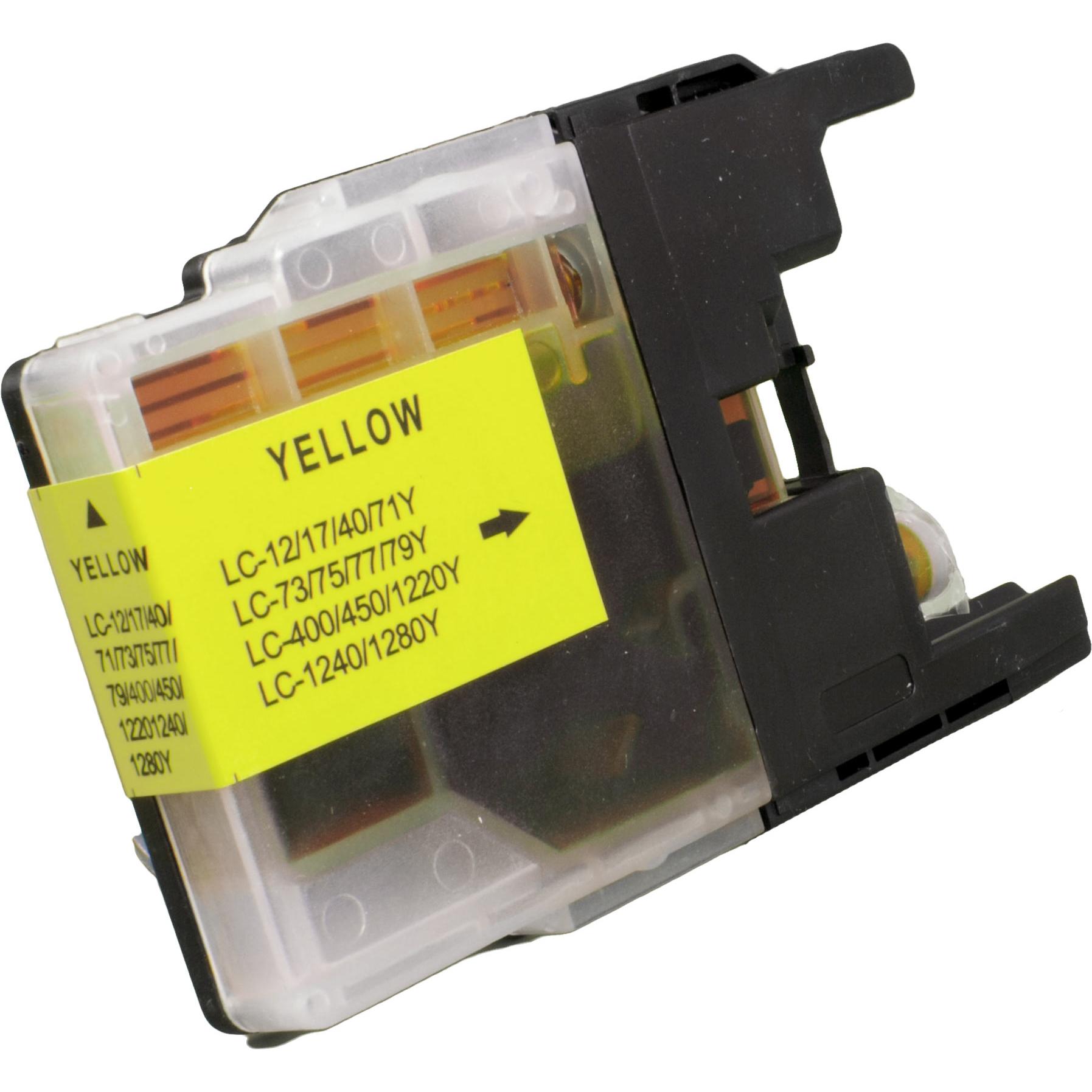Ampertec, Druckerpatrone, Tinte kompatibel mit Brother LC-1220Y yellow (Y)