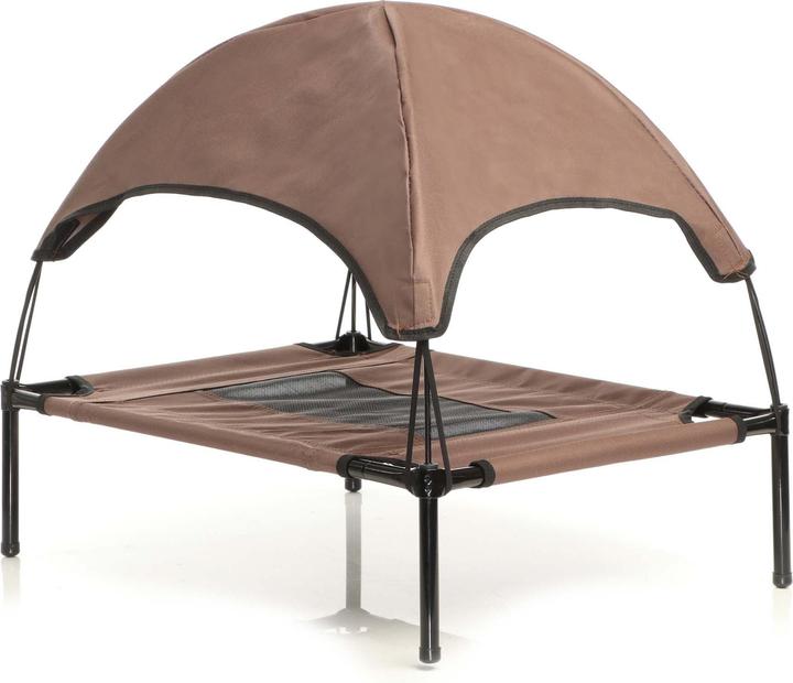 Actual product image Wiltec Portable Outdoor Relax Pet Bed Canopy Dog Bed S Brown (Dog)