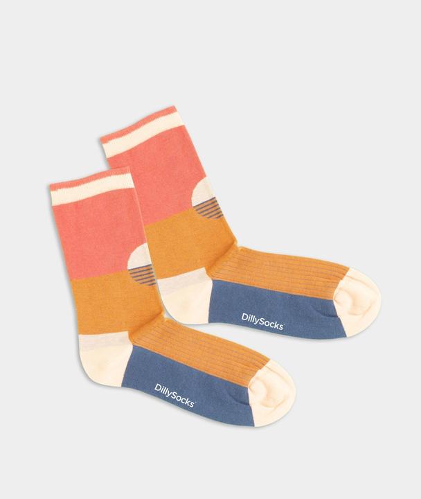 Actual product image DillySocks Socks "Premium sandy sunset" rust (Single pack, 39 - 41)