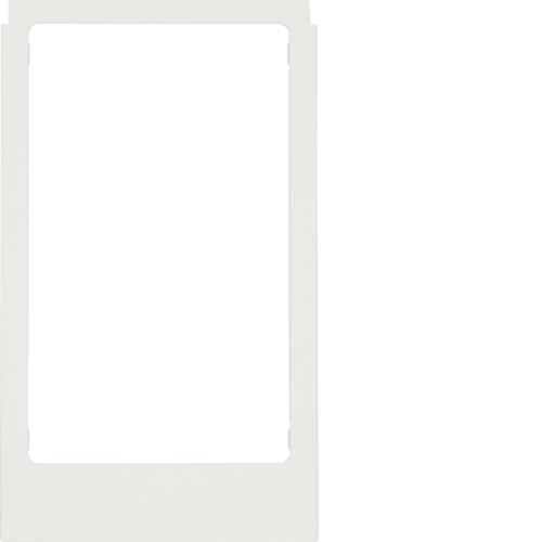 Berker, Zubehör Schalterprogramm, 13207009 Designrahmen eckig grosse Ausf. pw glänz