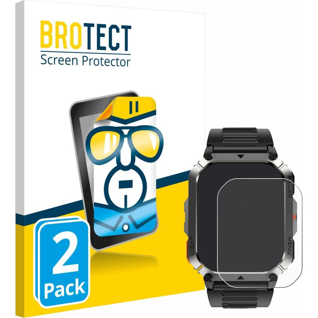BROTECT Pellicola Trasparente, Pellicola protettiva per smartwatch, Trasparente