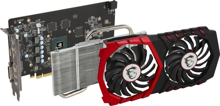 Actual product image MSI GeForce GTX 1050 Ti GAMING 4G (4 GB)