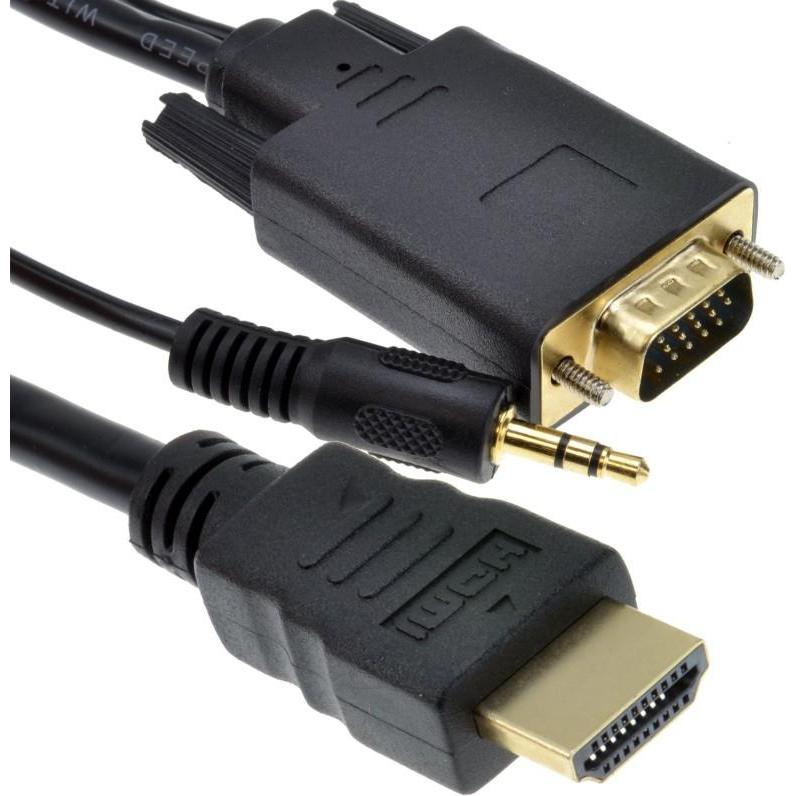 Thumbnail - Cables Direct CDL 1.8m HDMI M - VGA M + Audio (1.80 m, HDMI), Video Kabel