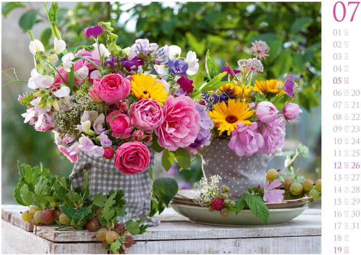 Image du produit Blumenzauber Kalender 2026 (45 x 33 cm, Anglais, Français, Allemand)