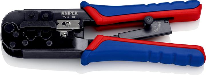Knipex Krimptang voor Westernstekkers 97 51 10 (190 mm)