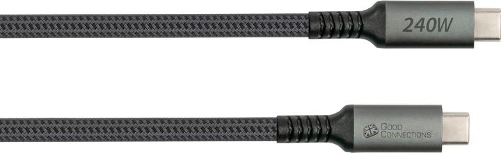 Immagine prodotto Good Connections Cavo di ricarica e dati USB 2.0 240W USB-C da spina a spina antracite 2m (2 m, USB 2.0, 240 W)