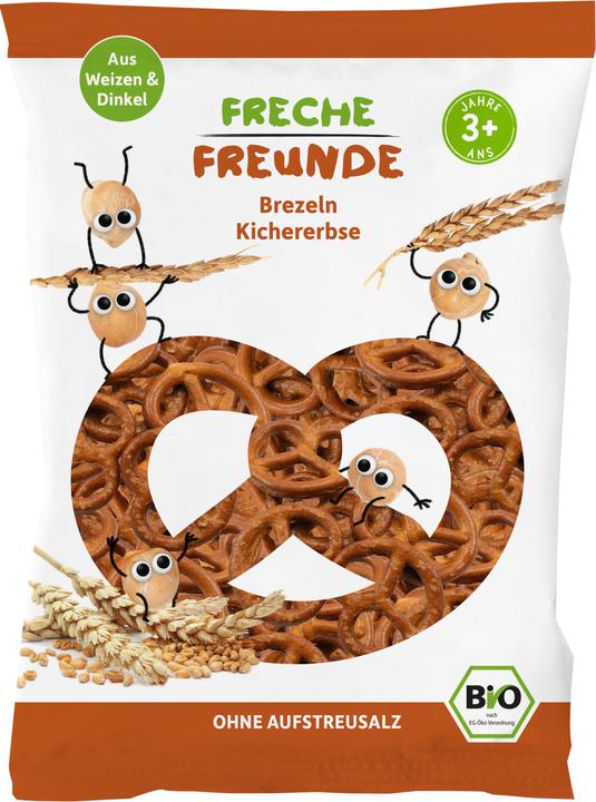 Freche Freunde Pretzel sfacciato Ceci senza sale Bio (75 g)