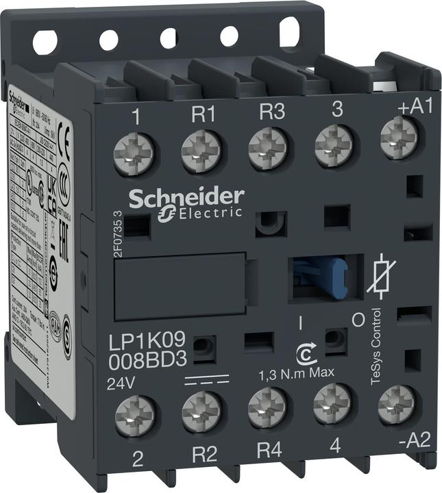 Produktbild Schneider Electric Schütz TeSys LP1-K, 4p (2S+2Ö), AC-1 LP1K09008BD3