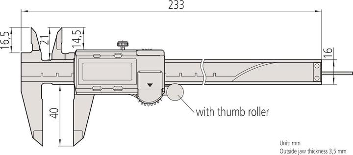Actual product image Mitutoyo Messschieber (15 cm)