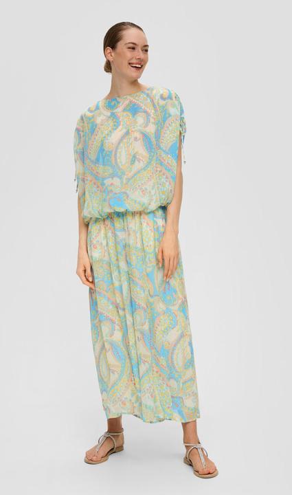 Immagine prodotto s.Oliver Bluse Chiffon-Bluse mit Raffung und Glitzergarn im Loose Fit (XS)