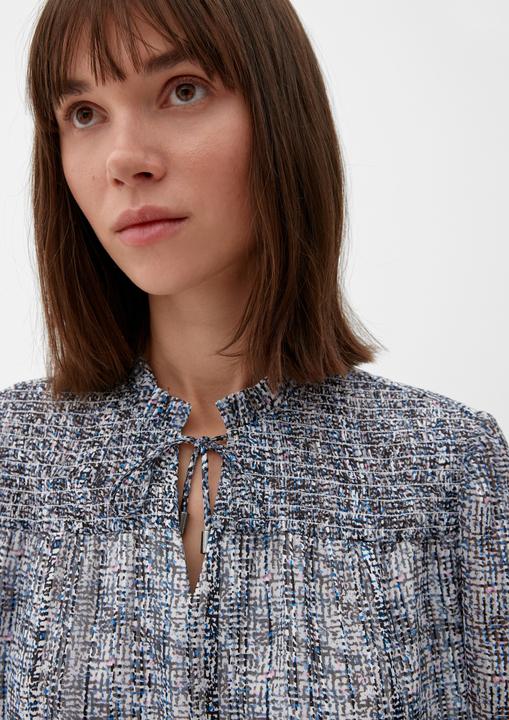 Produktbild s.Oliver Bluse Bluse mit Rüschenkragen (48)