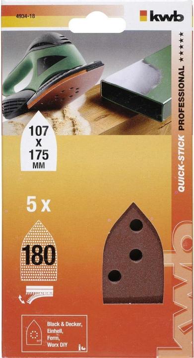 Produktbild kwb Multi Sch.Haftscheiben/K180 /5Stück (180)