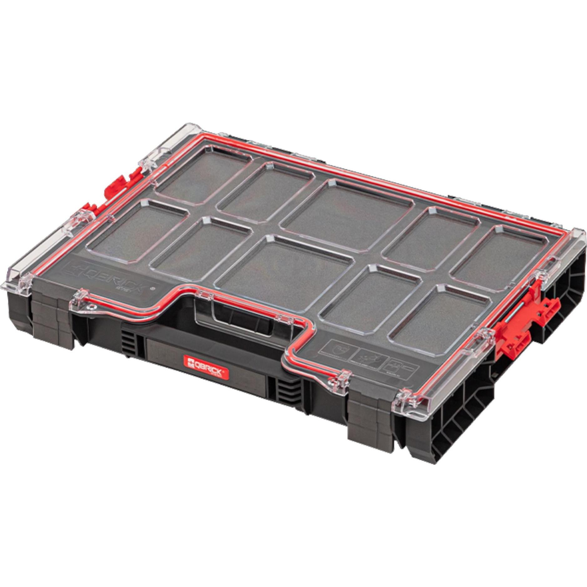 Qbrick, Sortimentskasten, System PRO 200 MFI Organizer 452 x 358 x 79 mm 6 l stapelbar IP54