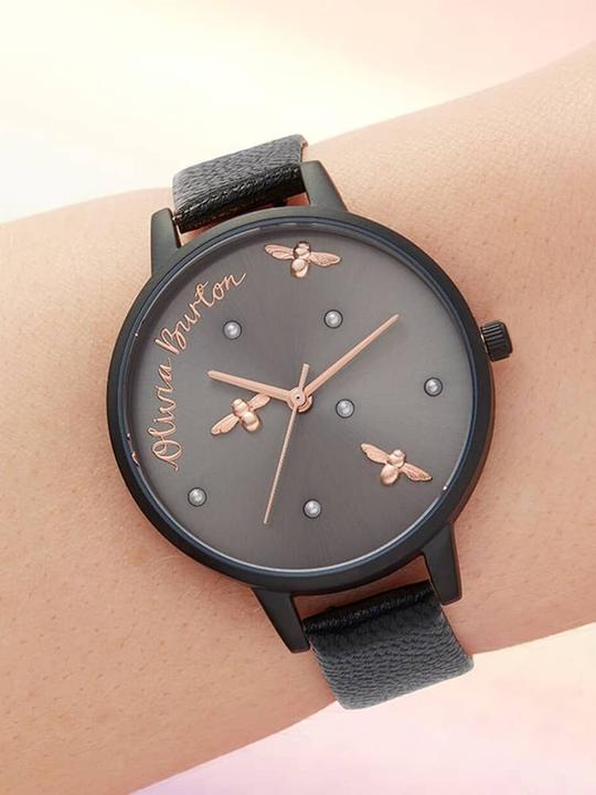 Actual product image Olivia Burton Wrist watch with leather strap (Analogue wristwatch, 34 mm)