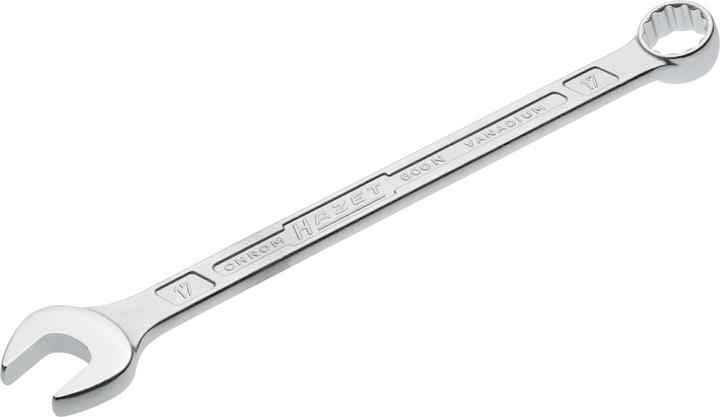 Image du produit HAZET Clé mixte 600N-17 ∙ Profil Traction à 12 pans extérieurs ∙ 17 mm (17 mm)