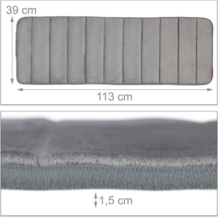 Image du produit Relaxdays Tapis bain (39 x 113 x 1,5 cm)