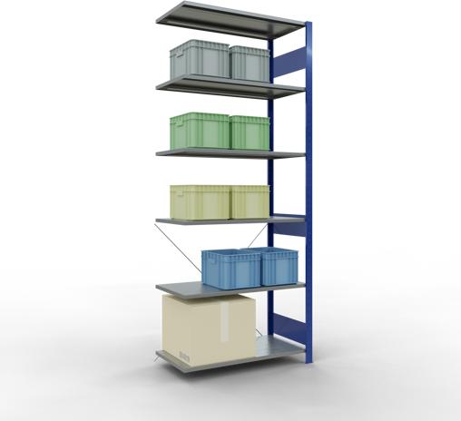 Actual product image Schulte Lagertechnik MULTIplus85 boltless bay system with cross brace