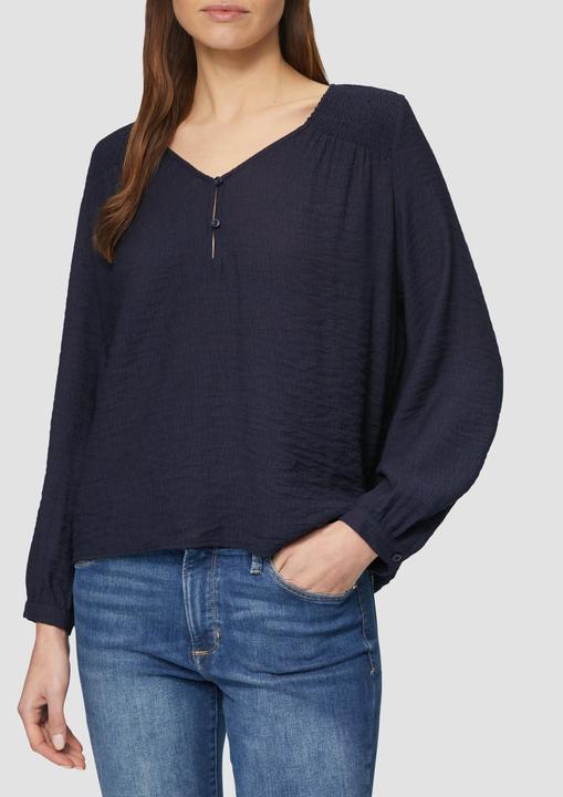 Immagine prodotto S.Oliver Bluse Strukturierte Bluse aus Viskosemix mit Smok-Details (46)