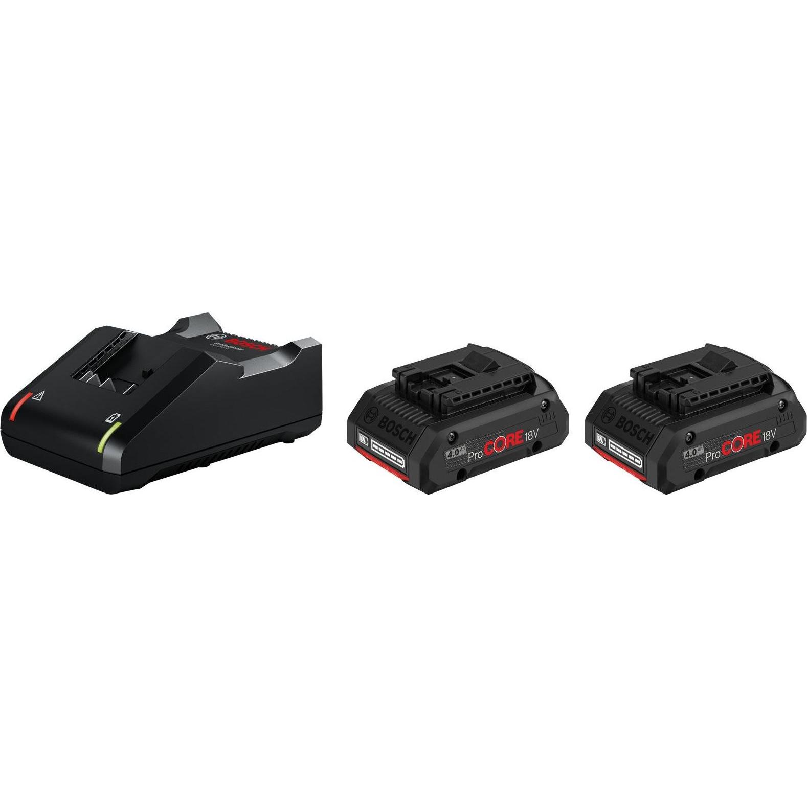 Bosch Professional, Werkzeugakku + Ladegerät, Starter Set (18 V)