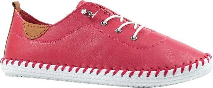 Actual product image Lunar Womens/Ladies St Ives Leather Plimsolls (41)
