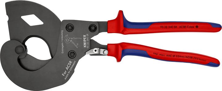 Productafbeelding Knipex ACSR Bovenleidingknipper (ratelprincipe) 95 32 340 SR (340 mm)