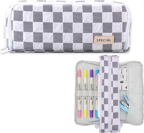 Image du produit Only-Bags.Store Trousse à crayons avec 3 compartiments Trousse à crayons de grande capacité Trousse à crayons pour