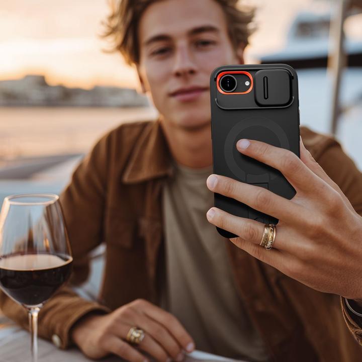 Produktbild Tech-Protect Kevlar Aura MagSafe Case für iPhone 16e - Schwarz (Apple iPhone 16e)