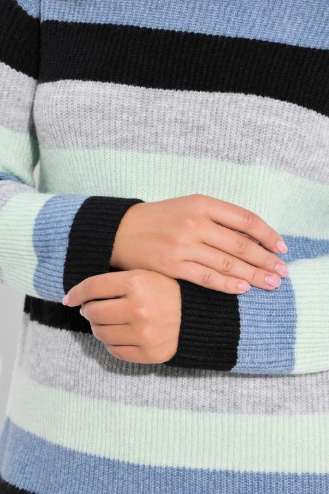 Produktbild Ulla Popken Pullover, Streifen, Stehkragen, Raglan-Langarm (42, 44)