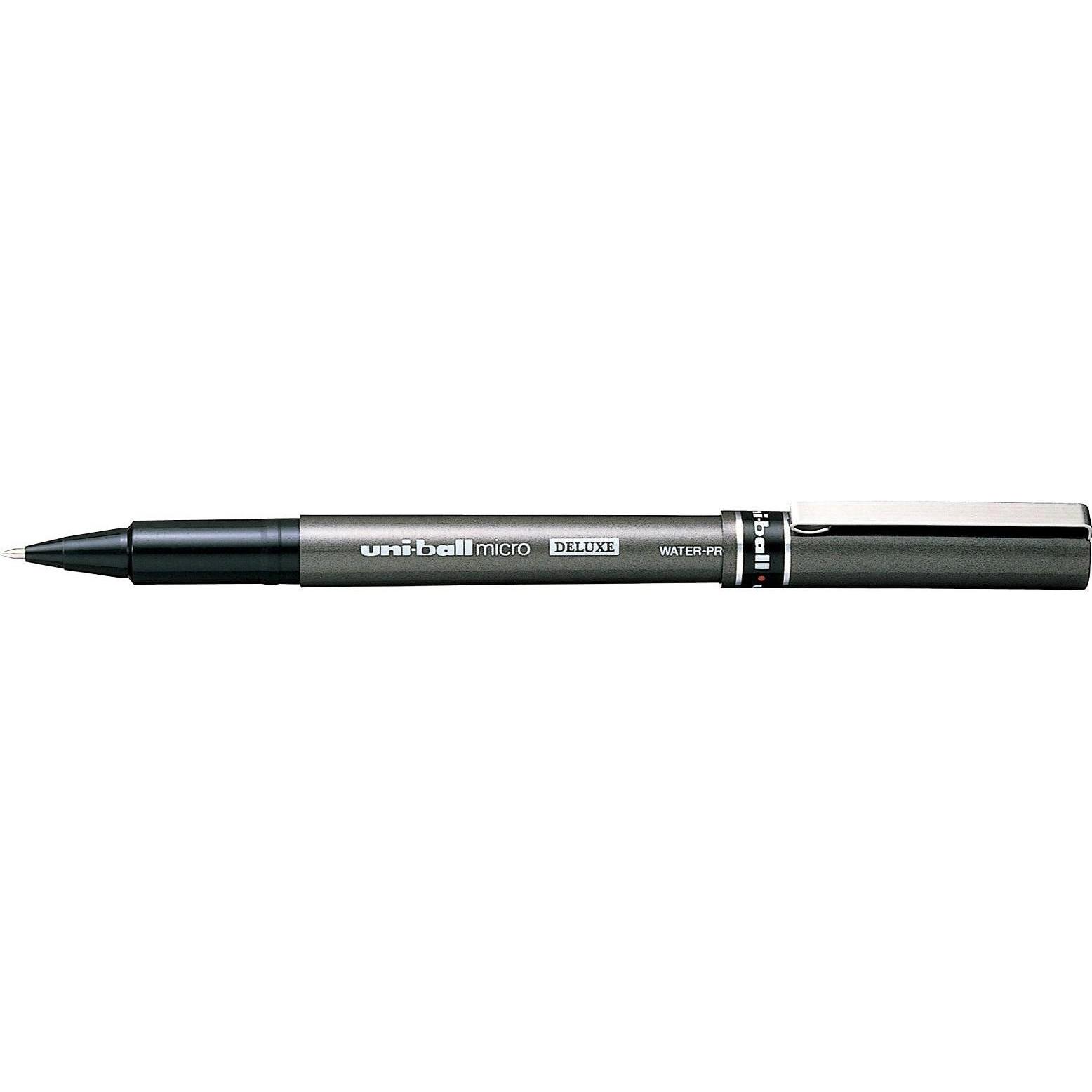 Uni-ball, Schreibstifte, Roller micro Deluxe (Grau, 1 x)