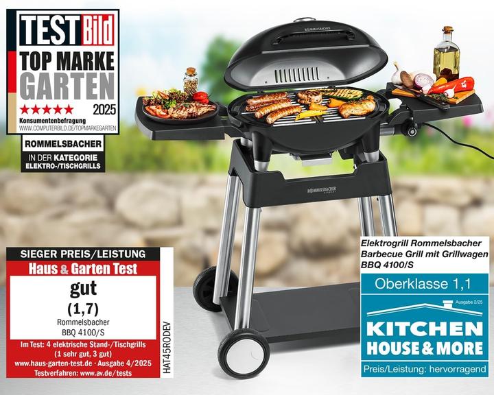 Produktbild Rommelsbacher Grill mit Grillwagen (2.20 kW)