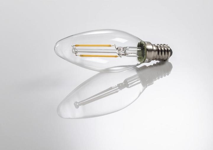 Actual product image Xavax LED Filament, E14, 250lm Replaces 25W, Candle Lamp, Warm White, Clear (E14, 2 W, 250 lm, 1 x, E)