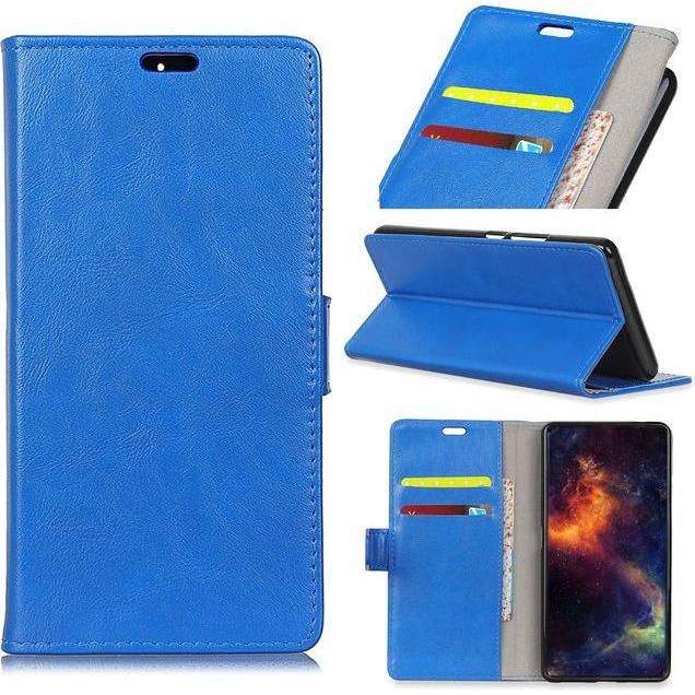 Thumbnail - MU Classic Crazy Horse II Leder Bookcover Series (HTC Desire 12), Smartphone Hülle, Blau