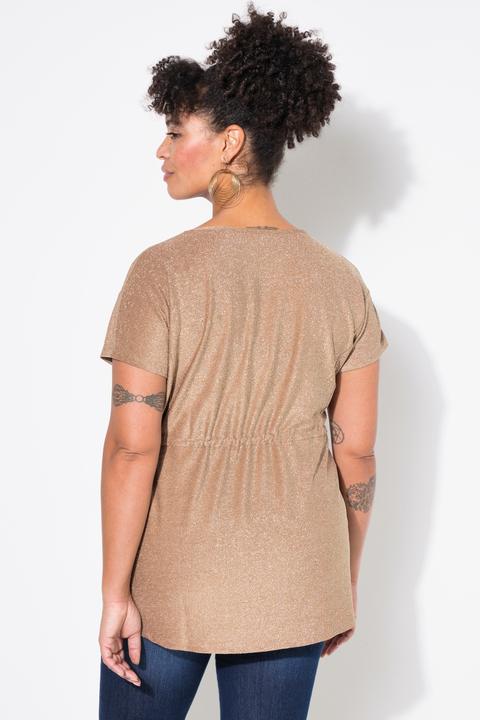 Produktbild Miamoda T-Shirt, A-Linie, glitzernder Jersey, Taillen-Tunnelzug (52)